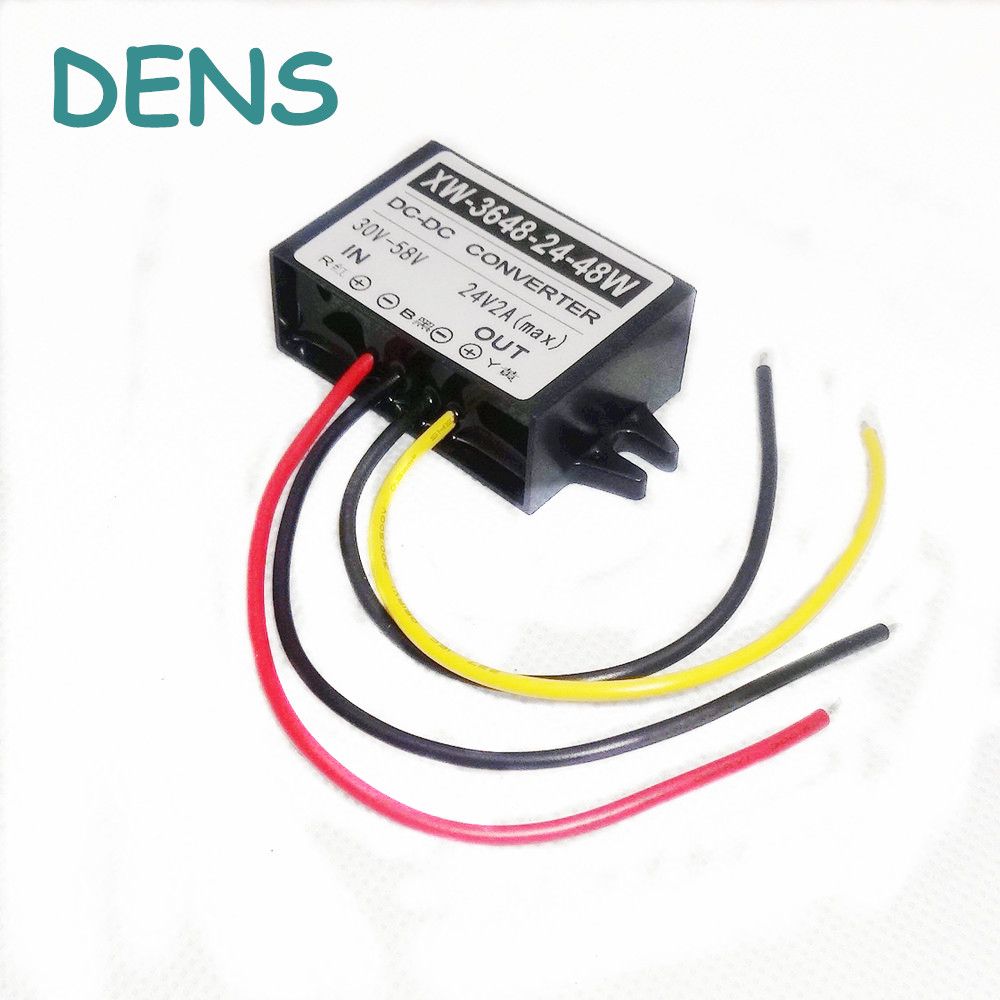 dc step down power supply module dc 30v~58v to 24v 2a 48w buckdc step down power supply module dc 30v~58v to 24v 2a 48w buck voltage regulator car converter power adapter driver module