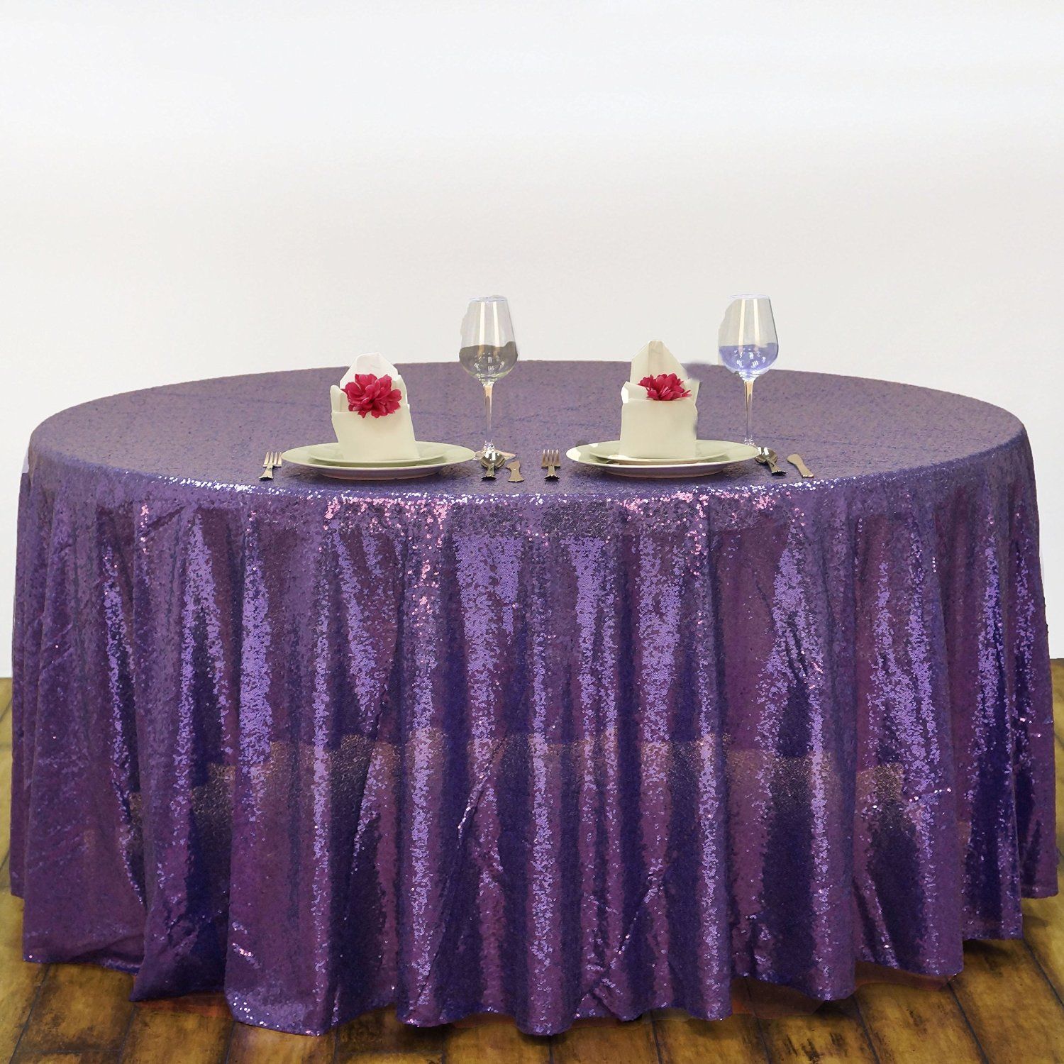 From China 120 Round Purple Sequin Table Cover Wedding From China 120 Round Purple Sequin Table Cover Wedding Fabric Tablecloths For Parties Cloth