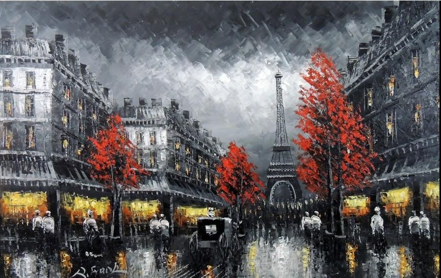 2018 framed paris eiffel tower black s scenehandpainted scenery art oil painting on high quality canvassize can customized from 2018 framed paris eiffel tower black s scenehandpainted scenery art oil painting on high quality canvassize can customized from