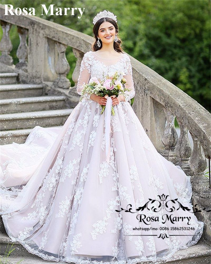 Discount Princess Muslim Plus Size Country Wedding Dresses 2020