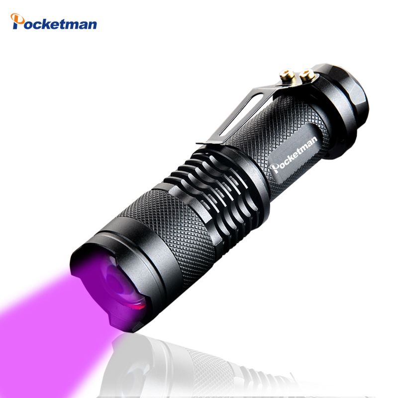 CREE LED UV Flashlight Purple Violet Light UV Torch 395nm Lamp High