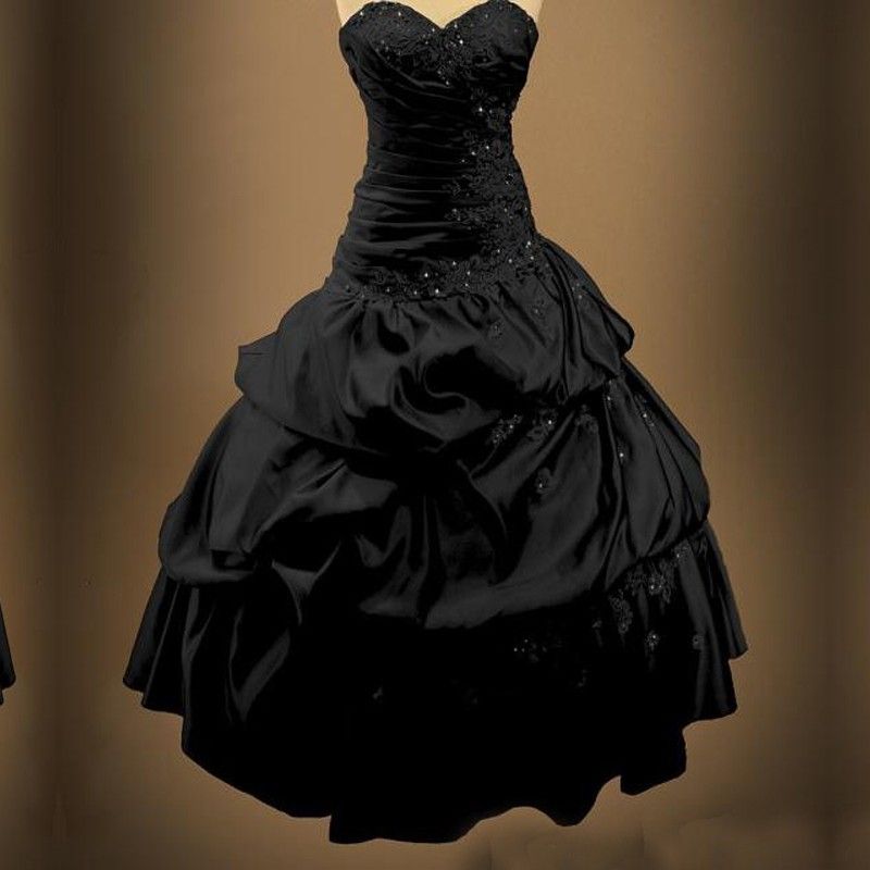 Robe drapée noire Clearance