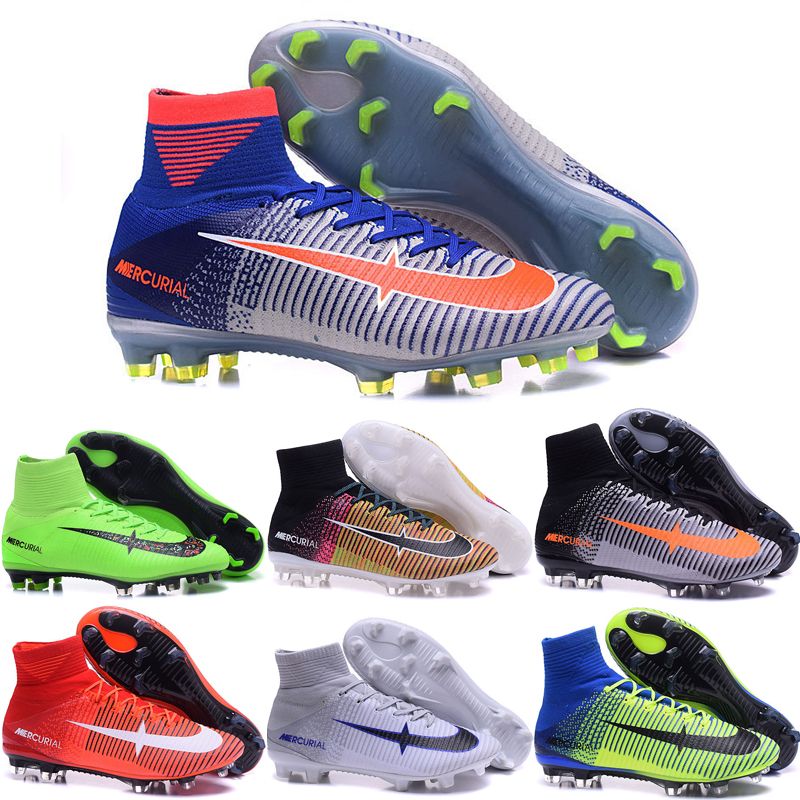 Best Wholesale 2016 Cheap Football Shoes Men Mercurial Superfly V Fg Soccer Boots 100% Original Sneakers For Sale Sports Shoes Size 6.5 11 Under $90.46 ...