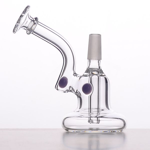 2021 3.5 Mini Glass Bubbler Flare Mouthpiece Percolator Water Pipe Oil