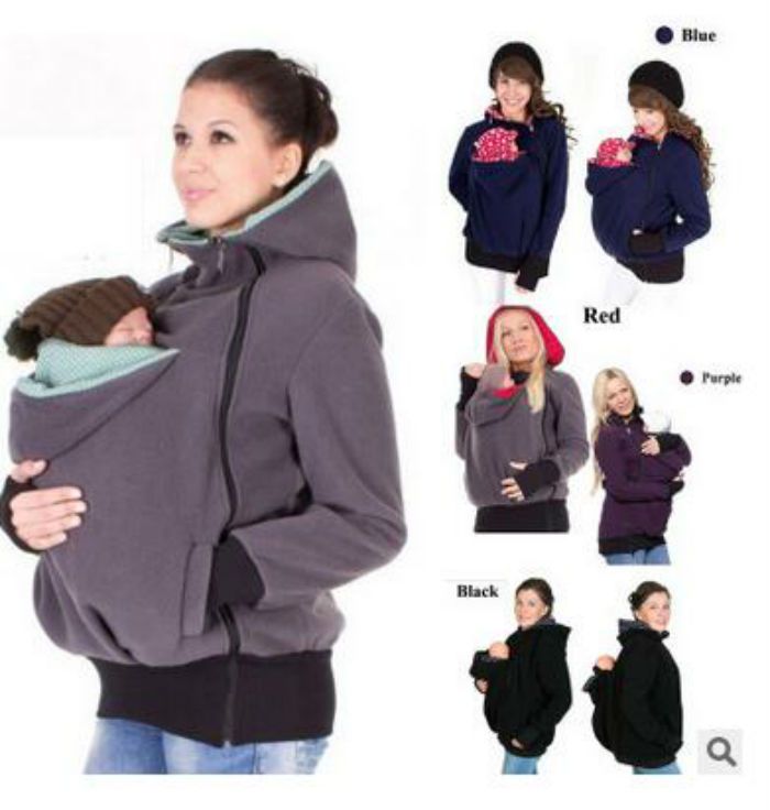 maternity hoodie with baby pouch