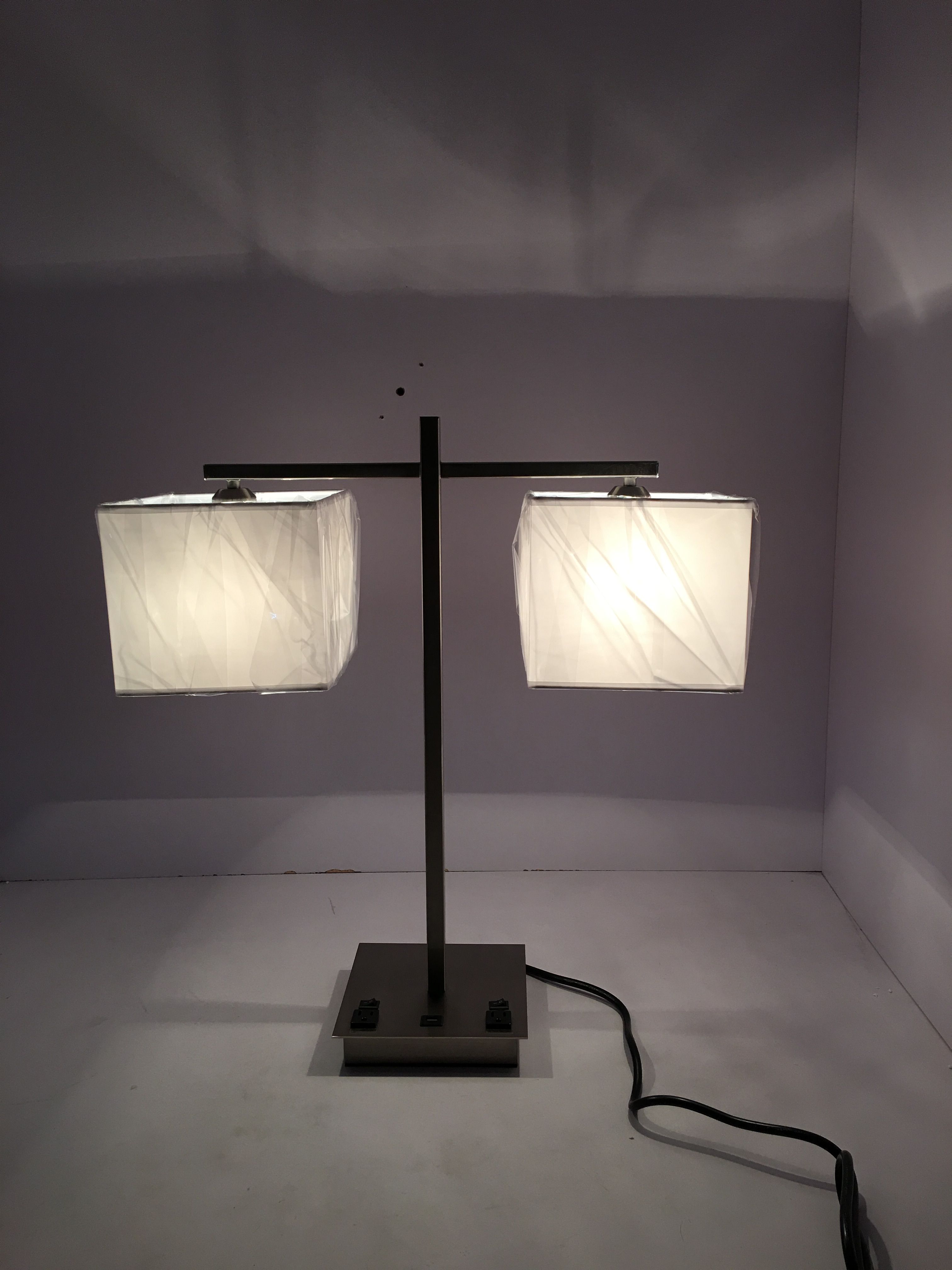 2018 Hotel Usb Table Lamp With Fabric Shade And Double Hands 2018 Hotel Usb Table Lamp With Fabric Shade And Double Hands Power Twin For Motel 6 From Haohomlamps 27 04 Dhgate Com