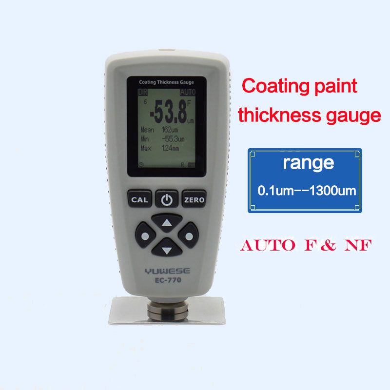 WholesaleYUWESE EC770 Coating Paint Thickness Gauge AUTO Tester F&NF