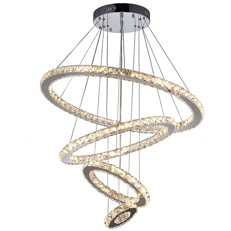 Vallkin Modern Crystal Chandeliers Pendant Light Ceiling Lamp Vallkin Modern Crystal Chandeliers Pendant Light Ceiling Lamp Lighting Fixtures For Indoor Home Hotel Bar Ktv With 4 Rings 73w Chandelier Nursery