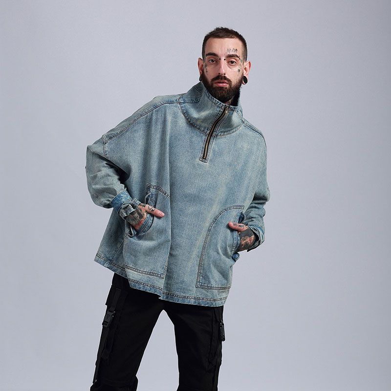 oversized mens jean jacket