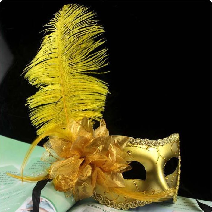 Party Mask Gold Glitter Masks Venetian Unisex Sparkle Masquerade Mask ...