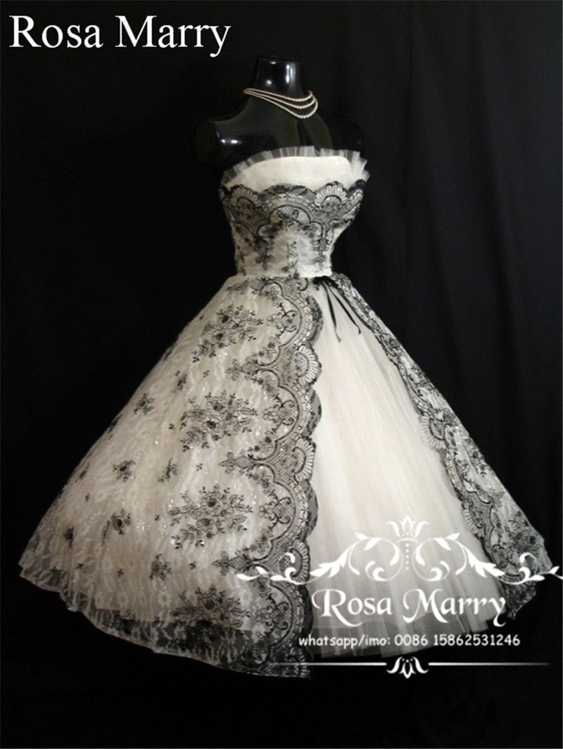 black and white wedding dresses