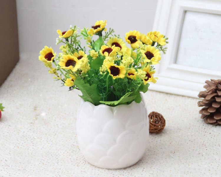 2020 Artificial Cactus Flowers Plants In Pot Home Decor ...