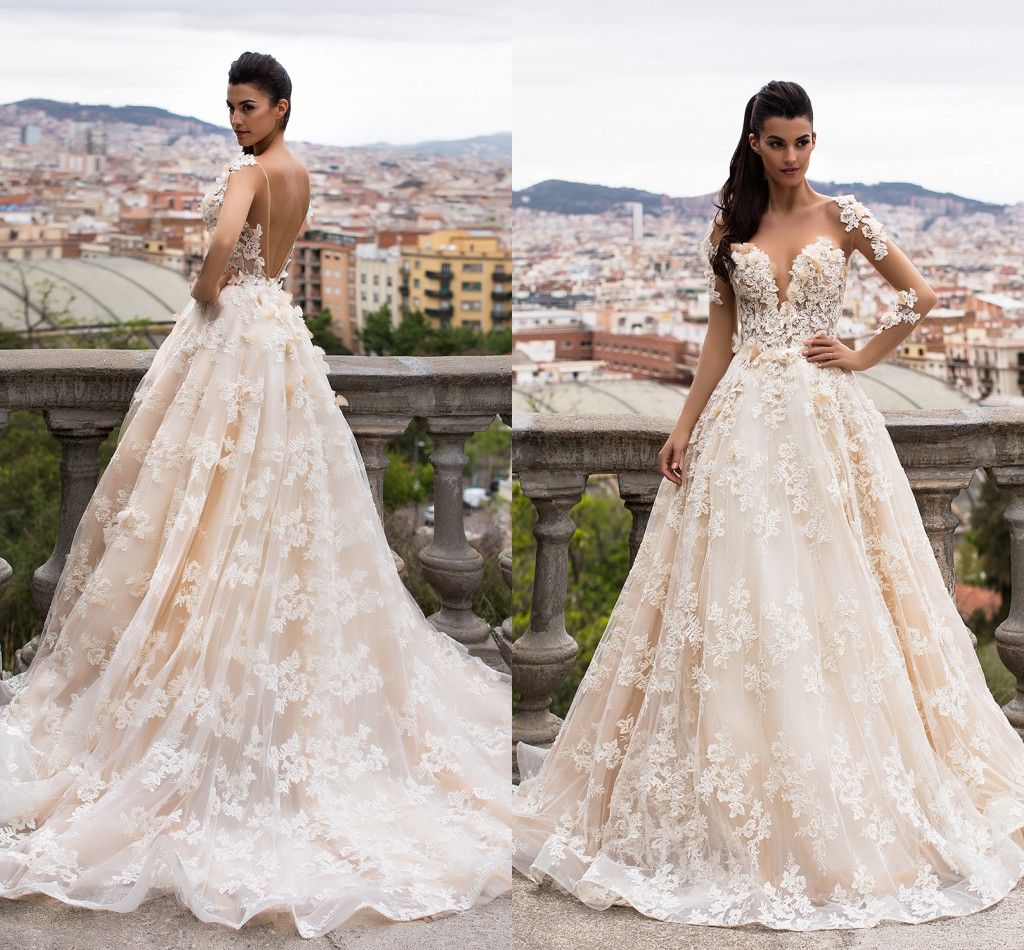 vintage floral wedding dress