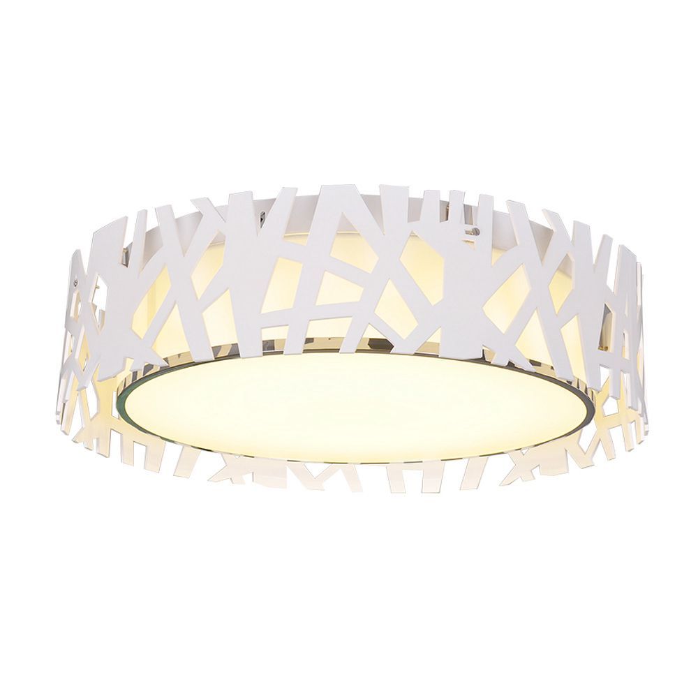 Oovov 15 Round Simple White Hollow Ceiling Lamp Kid S Room Girl Oovov 15 Round Simple White Hollow Ceiling Lamp Kid S Room Girl Bedroom Light 18w Led Acrylic Kids Lights Lamps