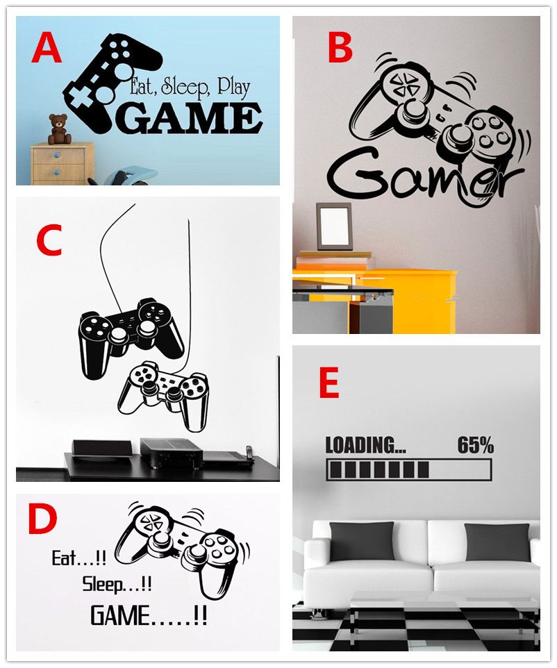 Gaming Gamer Vinyl Wall Decal Art Decor Sticker For Home Decoration
