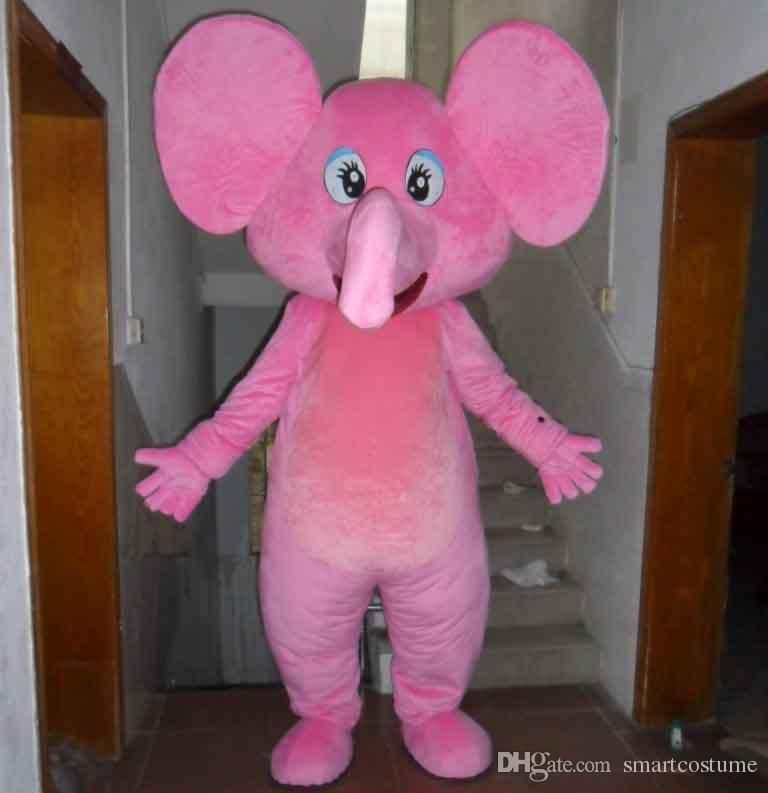 sx0723 light and easy to wear a pink elephant mascot costume with