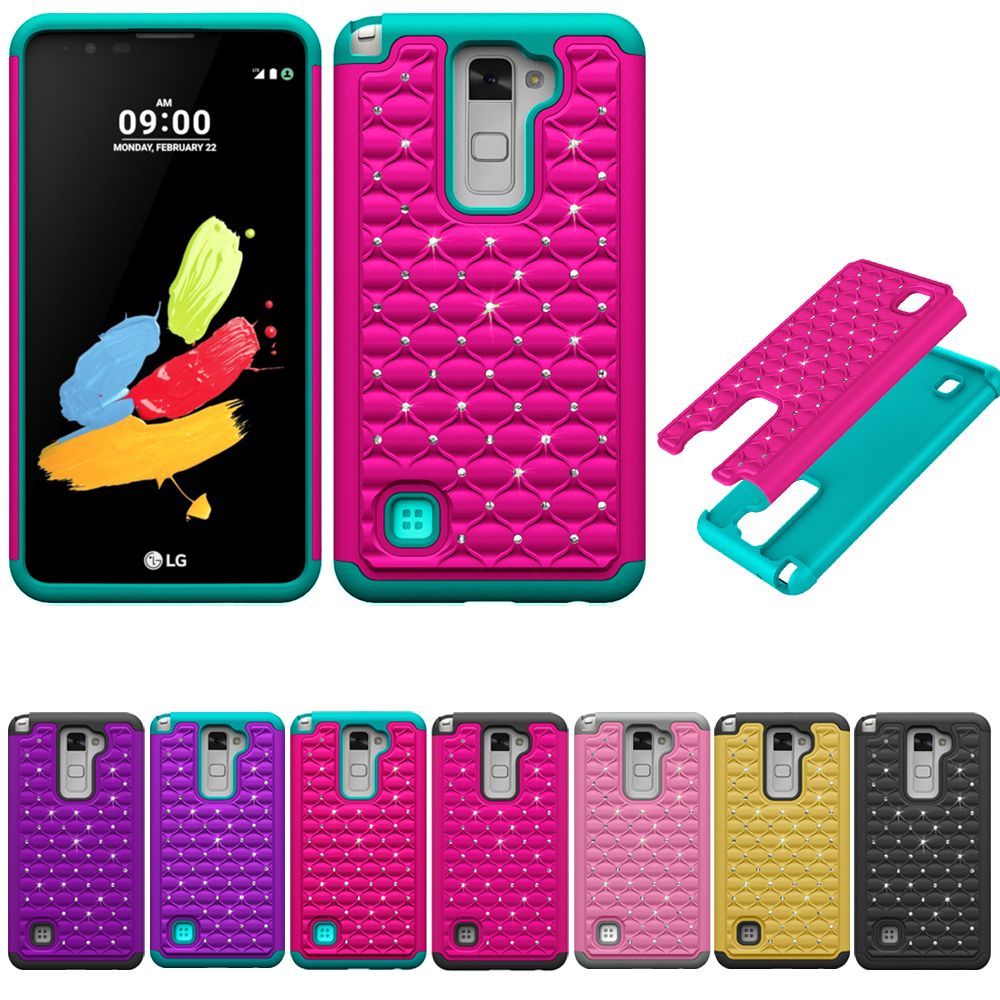 Cool Lg G Stylo 2 Ls775 Case,Studded Rhinestone Crystal Bling Hybrid Armor Dual Layer Defender Case Cover For Design Cell Phone Heavy Duty Cases S lg stylo 2 cases. Cool Lg G Stylo 2 Ls775 Case,Studded Rhinestone Crystal Bling Hybrid Armor Dual Layer Defender Case Cover For Design Cell Phone Heavy Duty Cases S