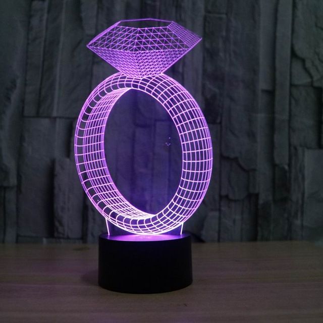 2017 Hr 2816 Amazing 3d Illusion Table Lamp Night Light With 2017 Hr 2816 Amazing 3d Illusion Table Lamp Night Light With Diamond Ring Shape Baby Room Deco Lamp Light With Usb Line From Hengrunlights, $25.63 | Dhgate. - 2017 Hr 2816 Amazing 3d Illusion Table Lamp Night Light With