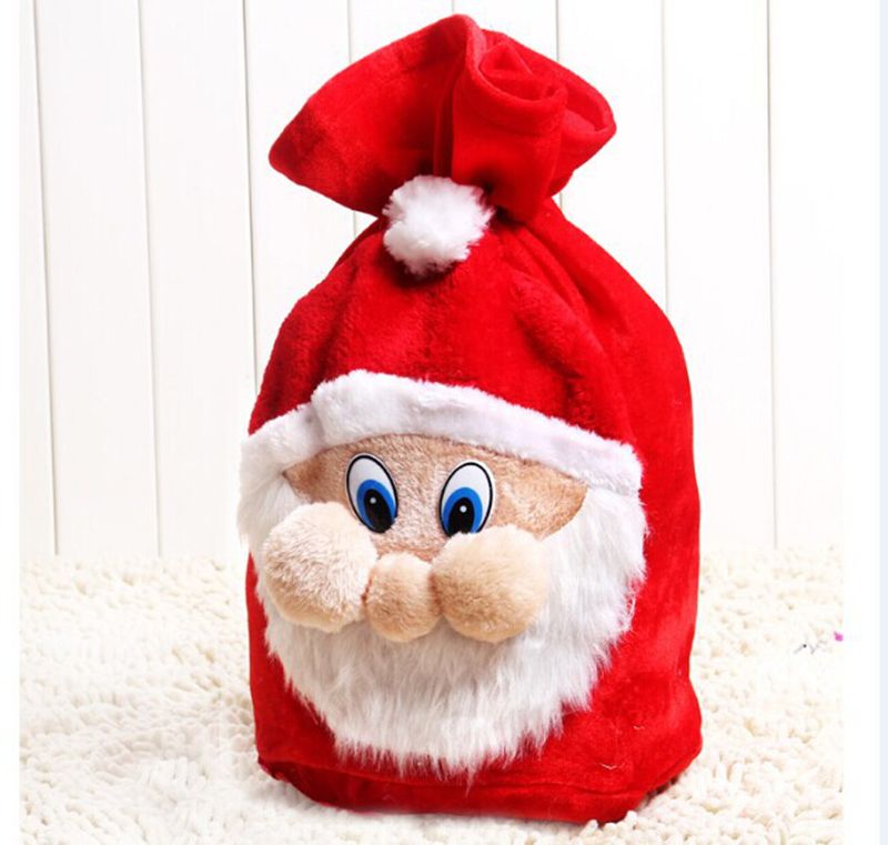 Red Santa/'s Gift Sack Christmas Fur Bag Toy Bag Costume Accessory