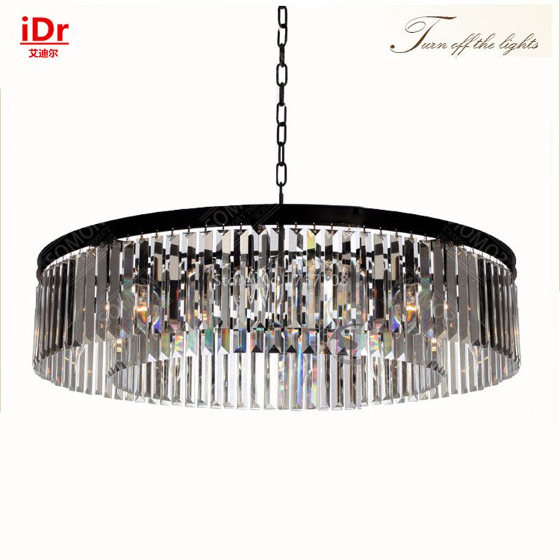 Round Lamps High End European Style Chandelier K9 Lights Crystal 50