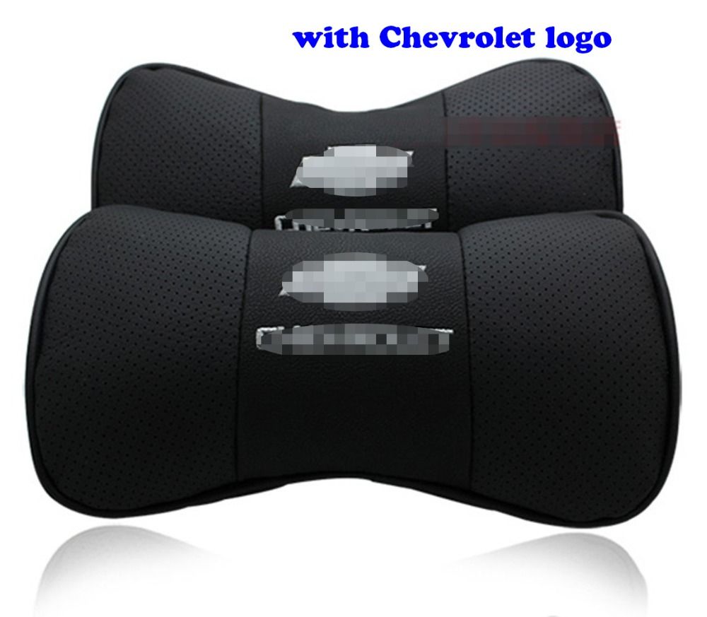 Genuine Leather Car Headrest Pillow Neck Rest Pillow Seat Cushion