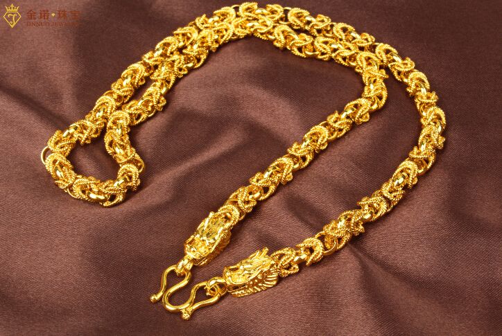 سريع شحن مجاني غرامة 24 كيلو الذهب والمجوهرات الذهب قلادة الغرينية الذهب والمجوهرات الرجال الاستبداد أفرلورد صنبور قلادة واسعة 6 ملليمتر طول 50 سنتيمتر