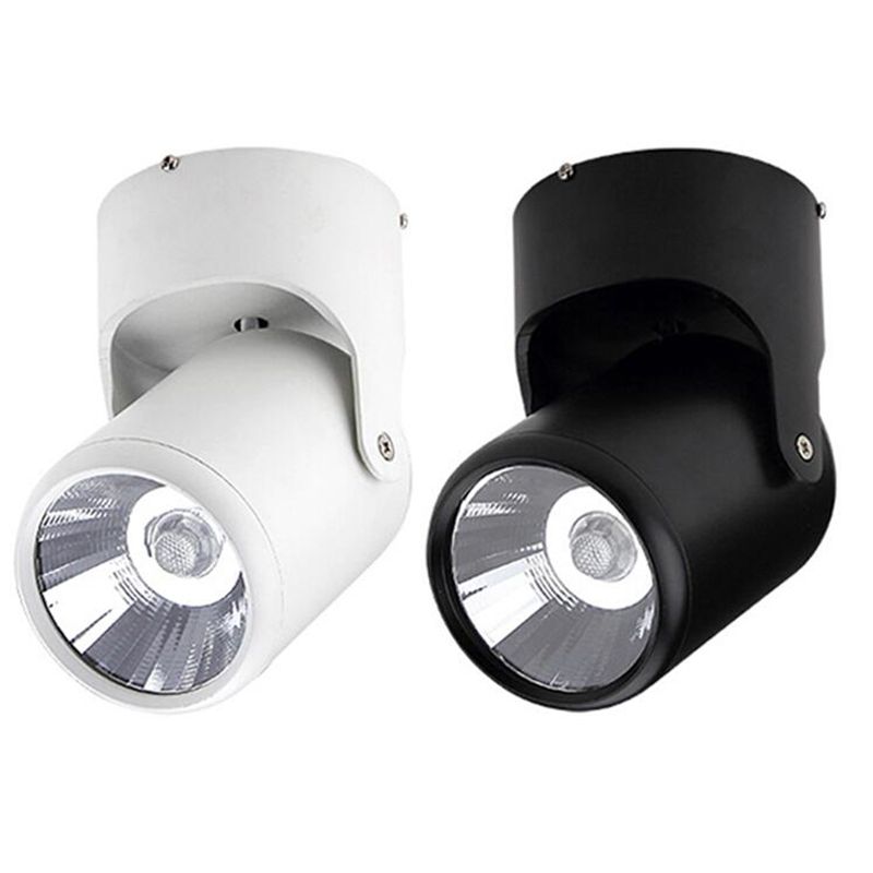 10w 20w Dimmable Cob Led Downlights Surface Mounted Ceiling Spot Light 180 Degree Rotation Ceiling Downlight Wall Lamp Ac85 265v Free Shippi