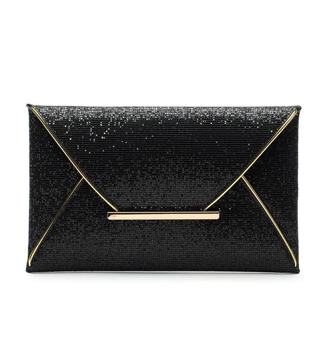 black gold purse
