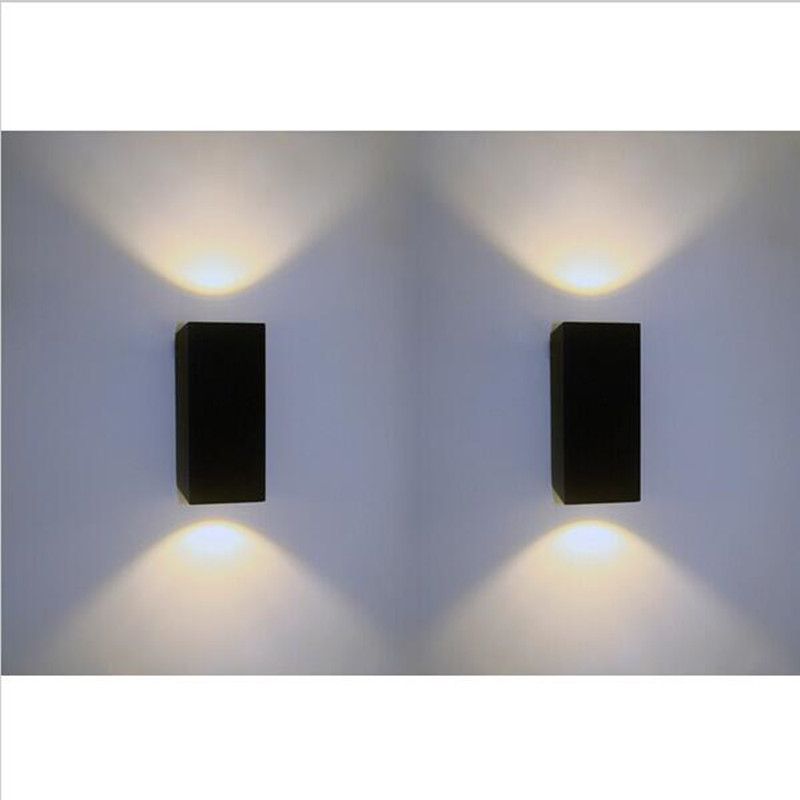 2019 2 7w Dimmable Cob Led Outdoor Wall Lamp Ip67 Mounted 2019 2 7w Dimmable Cob Led Outdoor Wall Lamp Ip67 Mounted Cube Light Black Up And Down From Ledlux 530 66 Dhgate Com