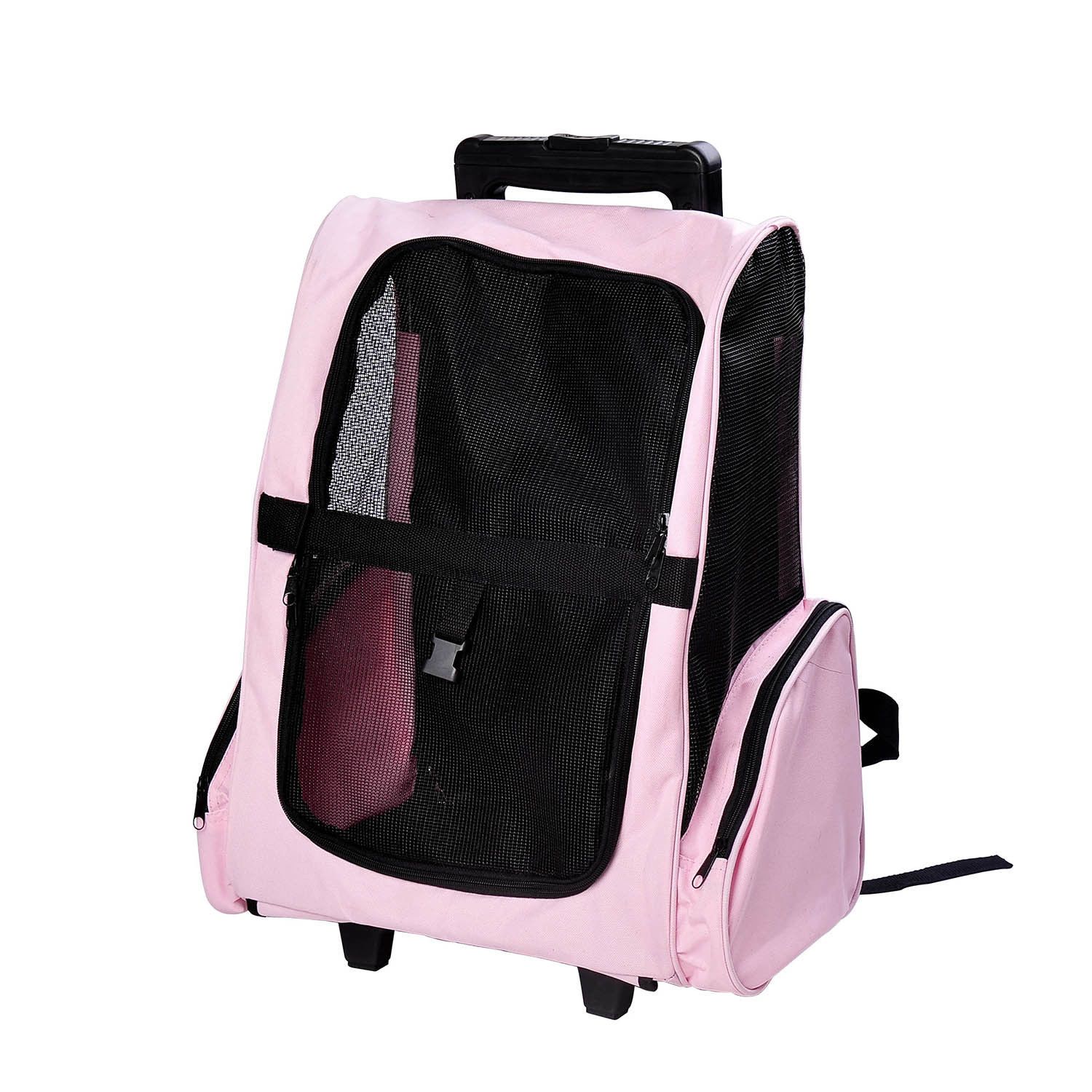 2019 Travel Pet Carrier OxFord Dog Puppy Trolley Luggage Bag Rolling
