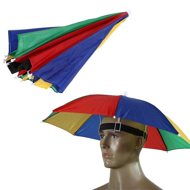 2020 New Outdoor Foldable Sun Umbrella Hat Golf Fishing Camping