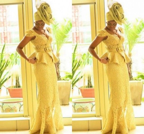 yellow aso ebi styles