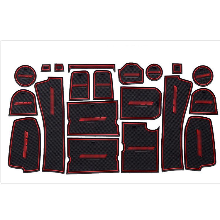 Non Slip Rubber Interior Car Door Armrest Storage Panel 