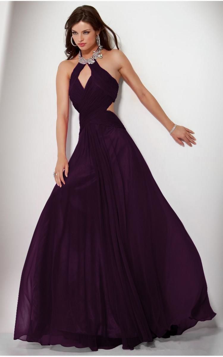 deep purple formal dresses