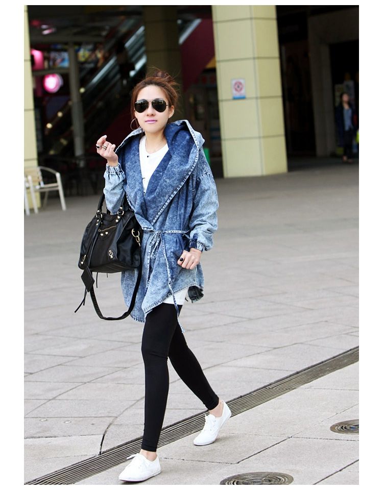 New fashion Spring autumn Girls Long clothes windbreaker