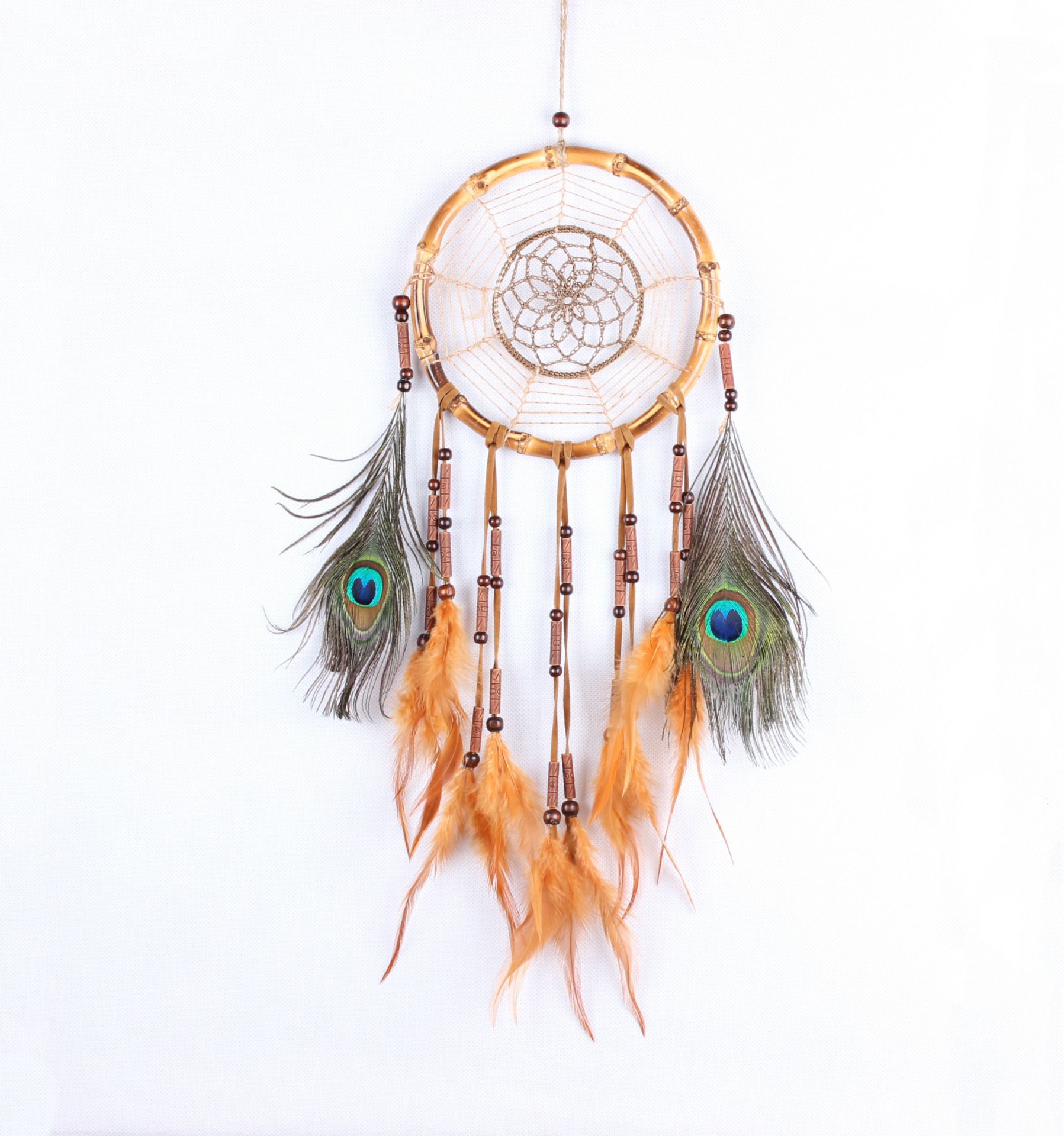 2019 Dreamcatcher Wind Chimes With Feather Dream Catcher Wall Hanging