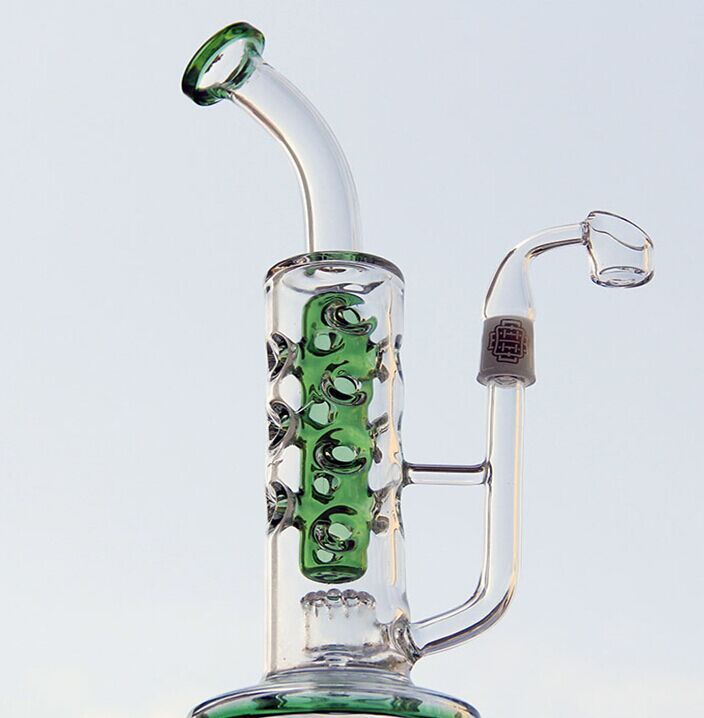 2019 With 100 Quartz Banger Nail, Glass Bong Recycle Glass Bongs Oil