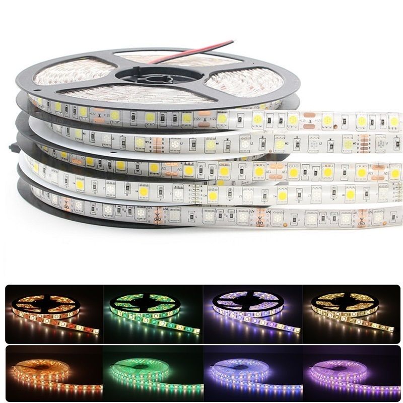 5050 Rgb Led Strip Waterproof 5m 300led Dc 12v Rgbw Rgbww Light