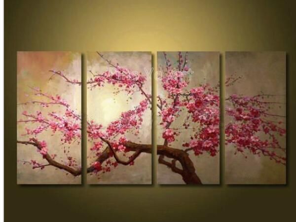 Cherry Blossom Canvas Wall Art best quality abstract modern muti panel canvas wall art pink Cherry Blossom Canvas Wall Art best quality abstract modern muti panel canvas wall art pink