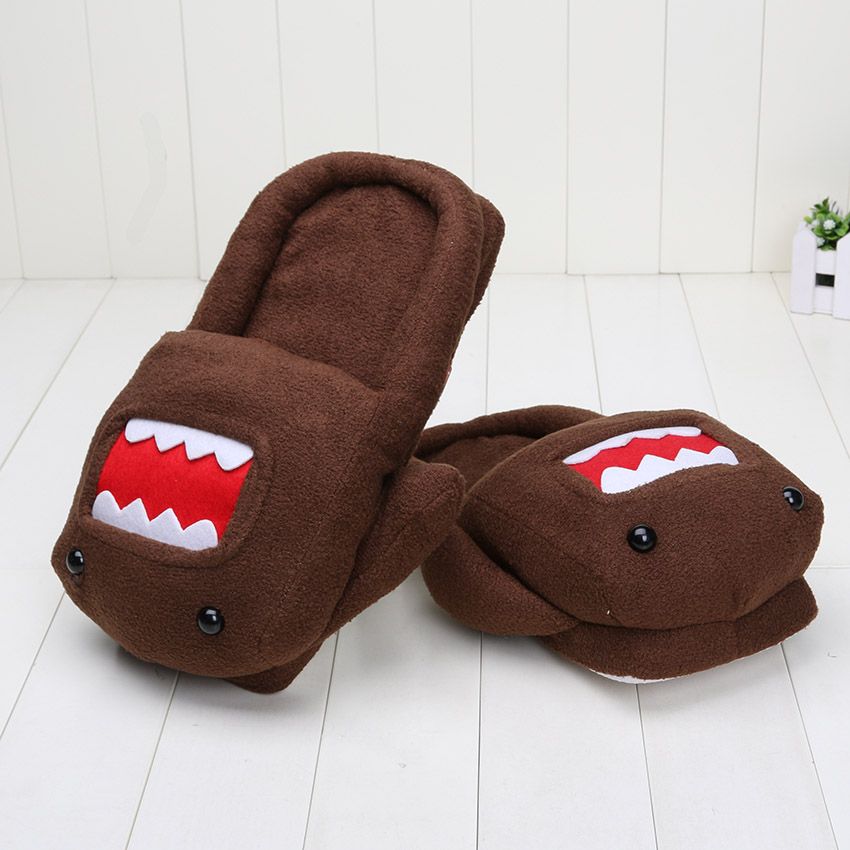 2020 1128cm Domo Kun Plush Slippers Domo Kun Slippers