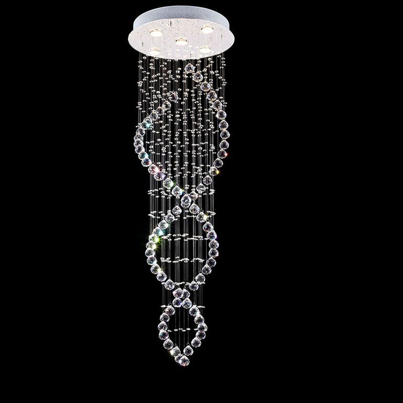 Vallkin Led Crystal Chandeliers Lights Round Luxury Double Spiral Vallkin Led Crystal Chandeliers Lights Round Luxury Double Spiral Design Indoor Lighting Fixtures For Home Restaurants Hotel Outdoor Chandelier