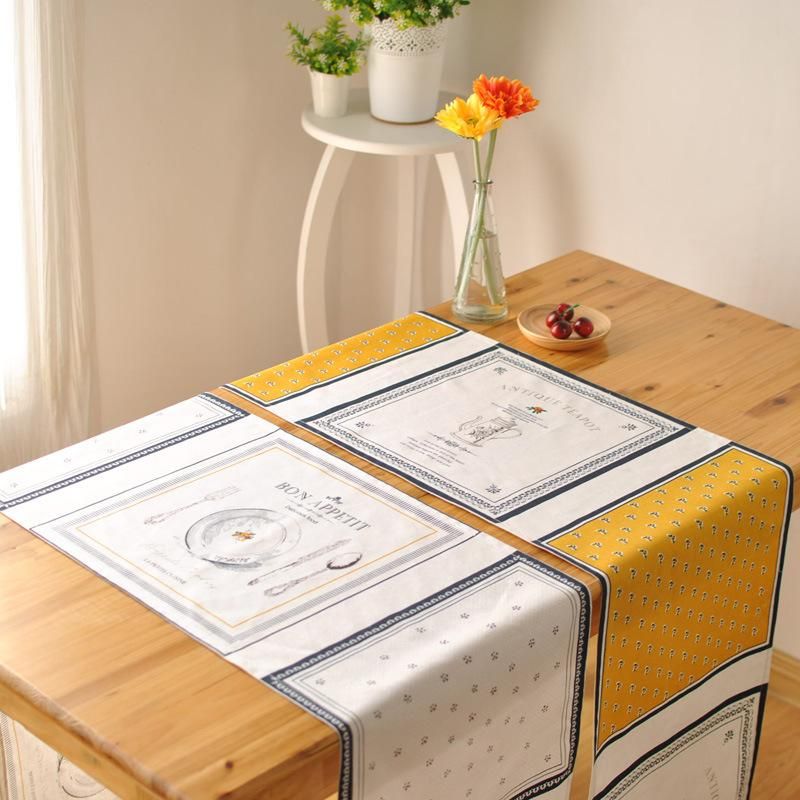 Bz388 French Fashion Table Runner Coffee Western Side Cabinet Bz388 French Fashion Table Runner Coffee Western Side Cabinet Entrance Cover Towel Flag Vinyl Wedding Cloth From Cnpingmall03