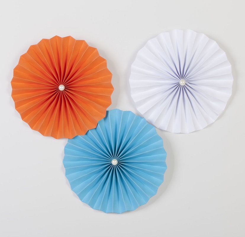 one set single layer mini tissue paper fan flowers wedding birthday paper fan flower decorations