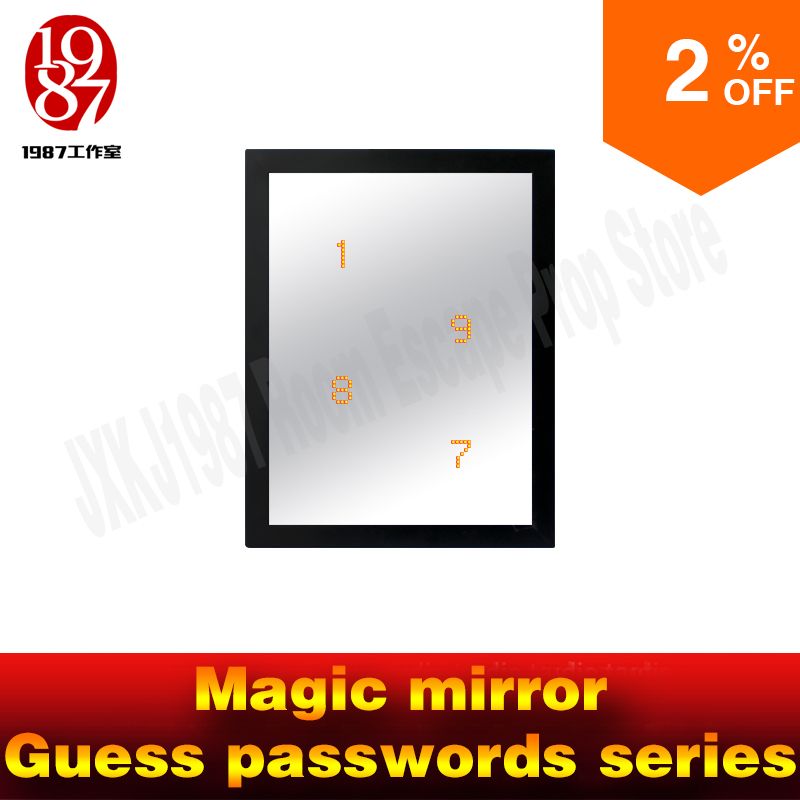 2020 Best Popular Room Escape Prop Magic Mirror Guess Passwords Series To Find Hidden Clue Room