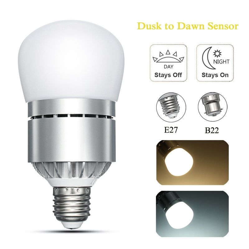 E26 E27 B22 Motion Sensor Light Dusk To Dawn Led Lights Bulb 12w E26 E27 B22 Motion Sensor Light Dusk To Dawn Led Lights Bulb 12w 1200lm Automatic On Off Indoor Outdoor Security A19