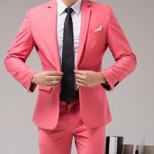 Acquistare Vestito Da Uomo Rosa Vestito Da Uomo Slim Sposato Abito Da Sposa  Formale Abito Da Sposa Uomo Ultimi Cappotto Mutanda Disegni Uomo Vestito  Giacca + Pantaloni Economico | Consegna Veloce E