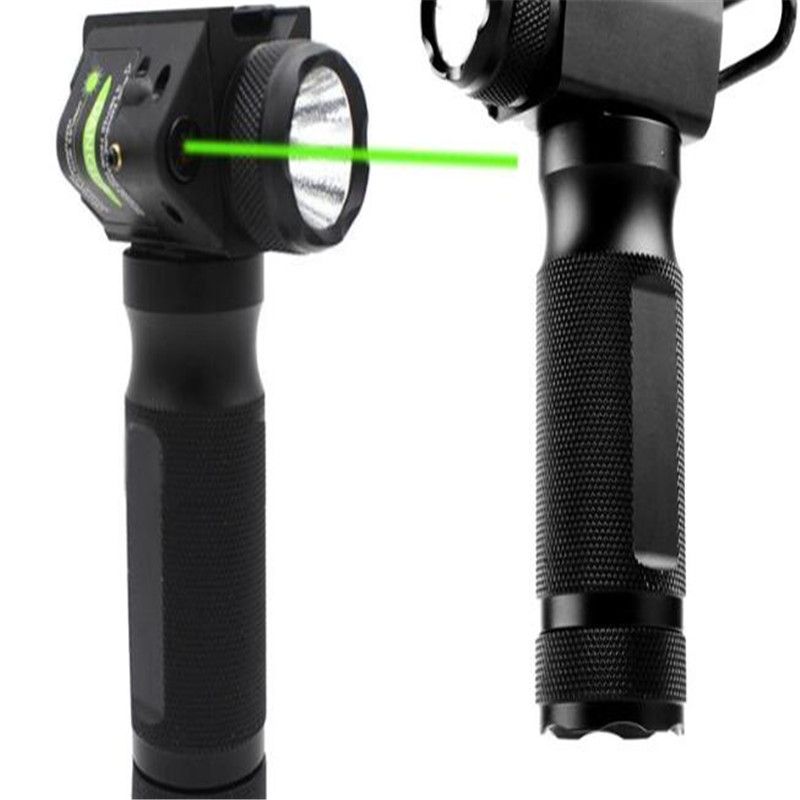 Brand New Combo Vertical Foregrip Strobe CREE LEDQ5 Flashlight Green