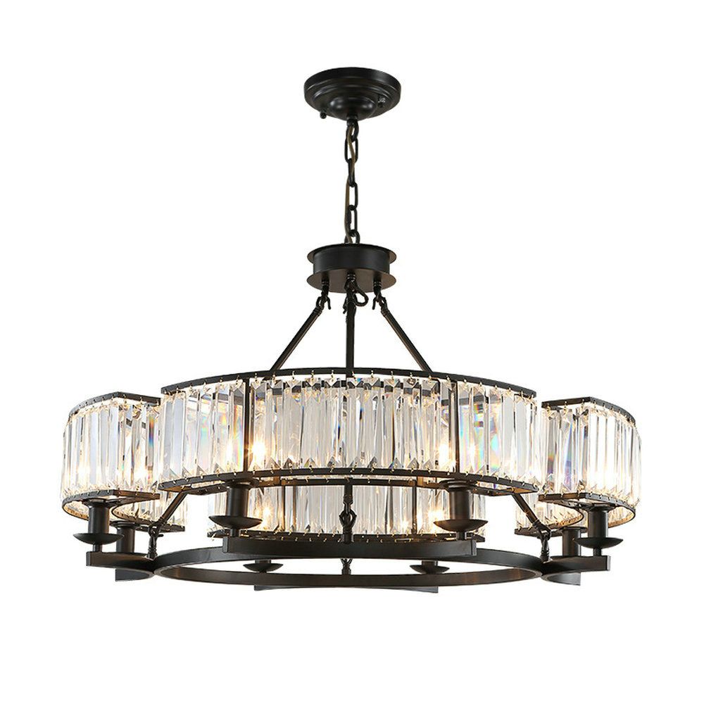 Vintage Loft Style Crystal Lighting Fixture Bronze Black Vintage Loft Style Crystal Lighting Fixture Bronze Black Chandelier Lamp Shade Lamps For Living Room E14 Led Pineapple Wall