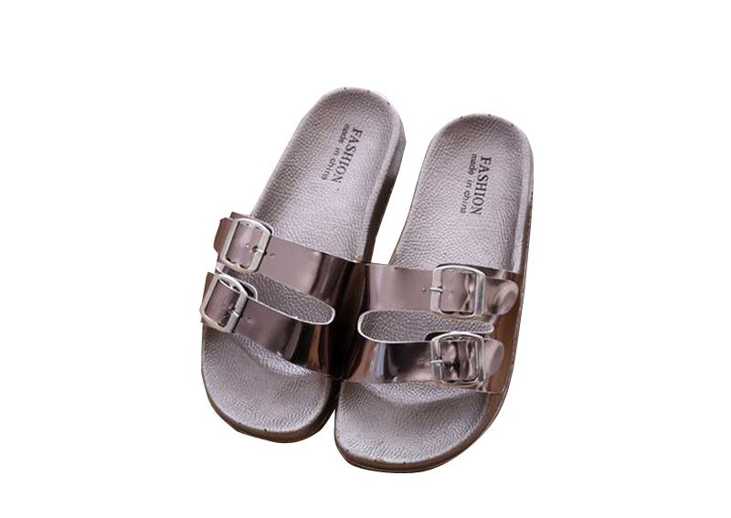buckle flip flops