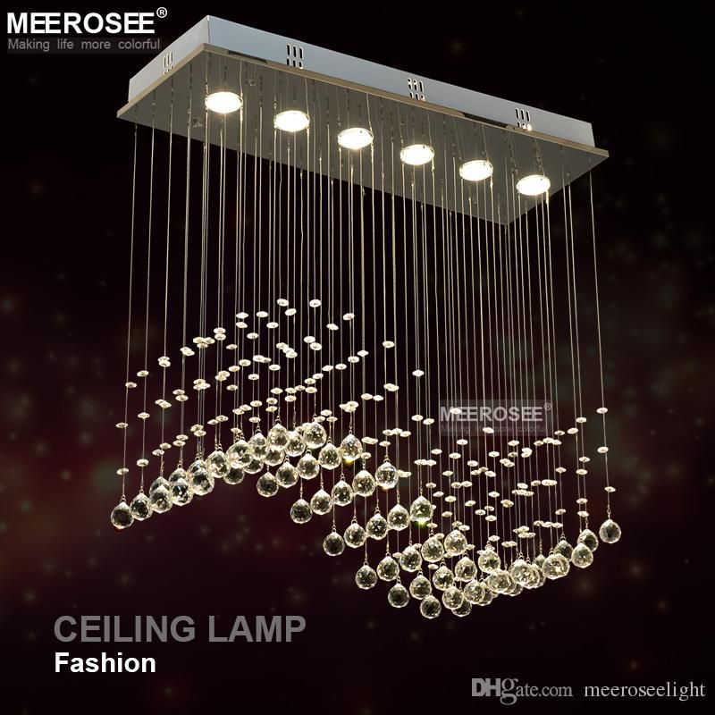 Rectangle Crystal Ceiling Light Fixture Gu10 Bulbs Rectangle Crystal Ceiling Light Fixture Gu10 Bulbs Chandelier Curtain Wave Lights For Dining Room Prompt